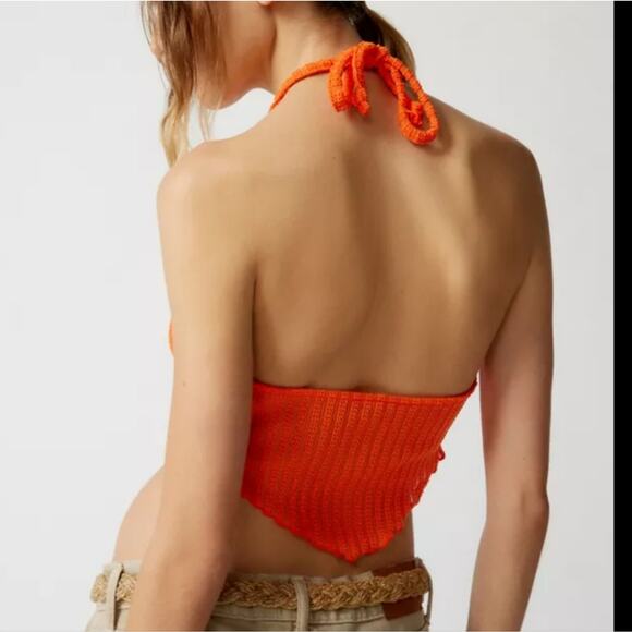Urban Renewal Remnants Hanky Hem Halter Top - Picture 2 of 9